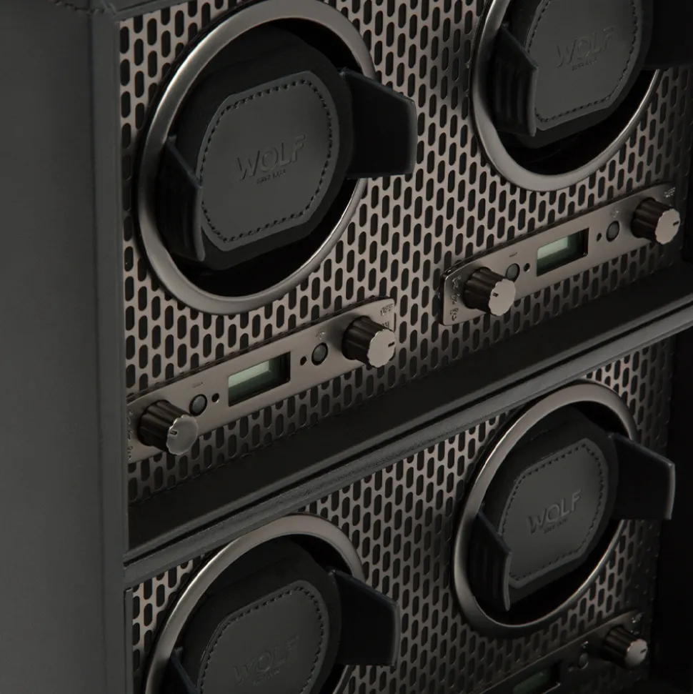 WOLF – Axis 4 Piece Watch Winder Powder Coated 469503