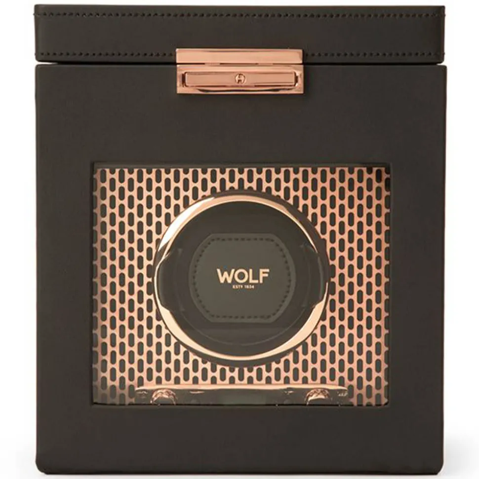 Wolf | Axis Single Watch Winder with Storage | 469216