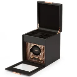 Wolf | Axis Single Watch Winder with Storage | 469216