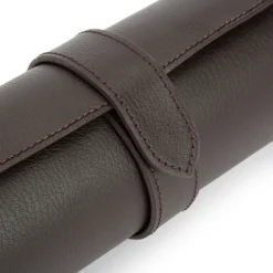 WOLF – Blake Three Watch Roll in Brown 305606