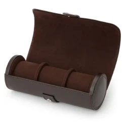WOLF – Blake Three Watch Roll in Brown 305606