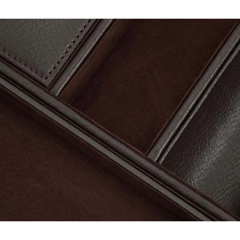 Wolf | Blake Valet Tray with Cuff Brown | 306406