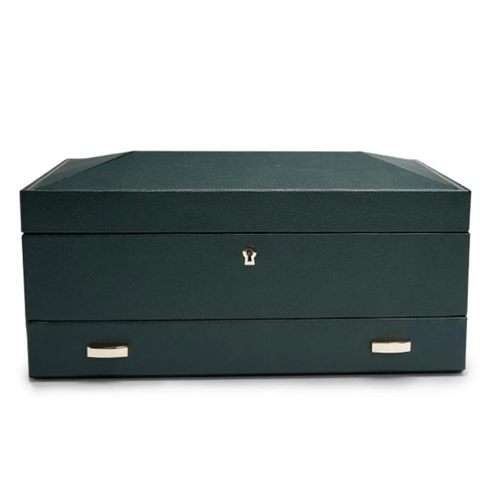 Wolf | British Racing Green 10 Piece Watch Box | 792841