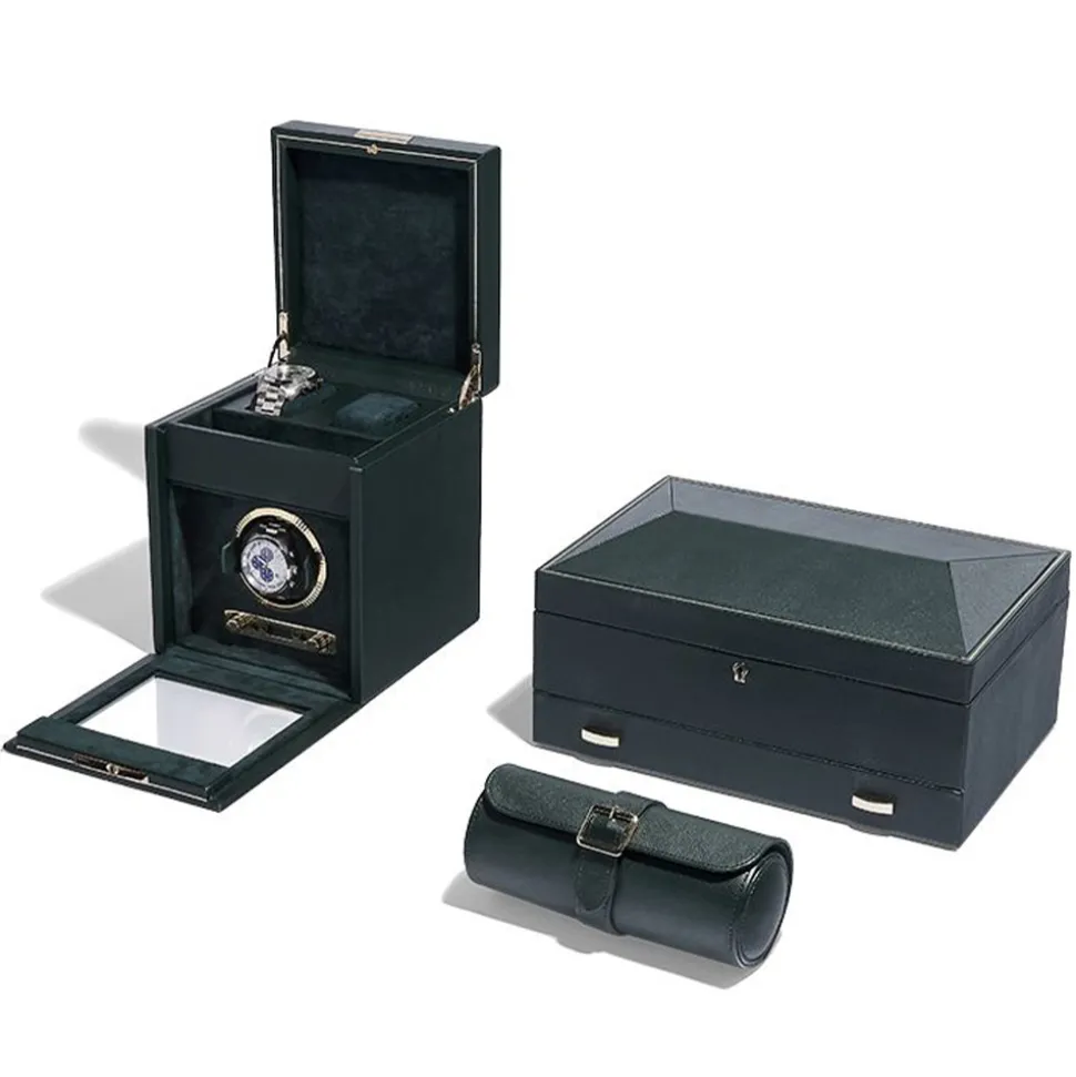 Wolf | British Racing Green 10 Piece Watch Box | 792841