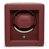WOLF | Cub Bordeaux Single Watch Winder With Cover | 461126