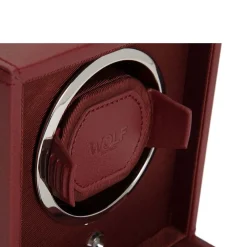 WOLF | Cub Bordeaux Single Watch Winder With Cover | 461126
