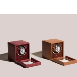 WOLF | Cub Bordeaux Single Watch Winder With Cover | 461126