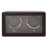 WOLF | Cub Brown Double Watch Winder With Cover | 461206