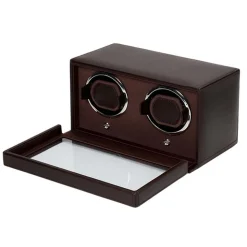 WOLF | Cub Brown Double Watch Winder With Cover | 461206