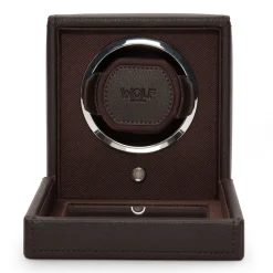 WOLF – Cub Brown Pebble Watch Winder With Cover 461106