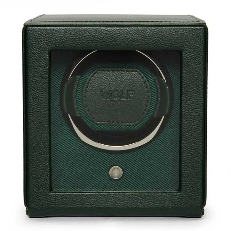 WOLF | Cub Green Single Watch Winder With Cover | 461141