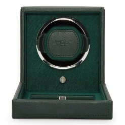 WOLF | Cub Green Single Watch Winder With Cover | 461141