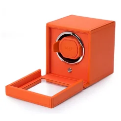 WOLF | Cub Orange Single Watch Winder With Cover | 461139