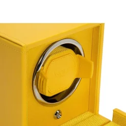 WOLF | Cub Yellow Single Watch Winder With Cover | 461192