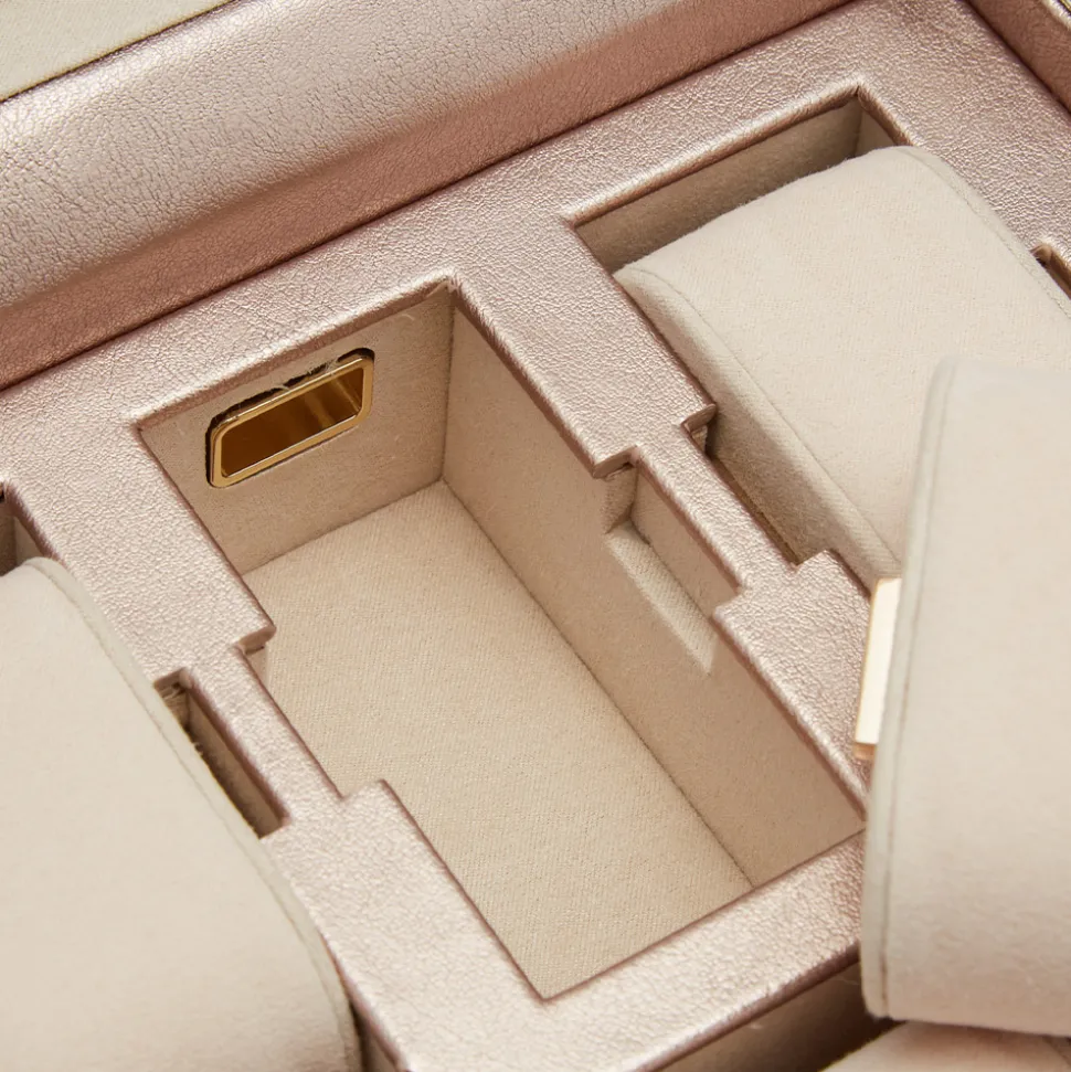 WOLF – Palermo 6 Piece Watch Storage Box in Rose Gold 213816