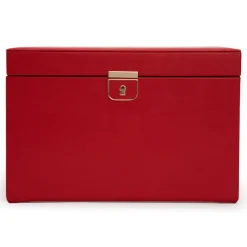 WOLF – Palermo Large Jewellery Box in Red Leather 213072
