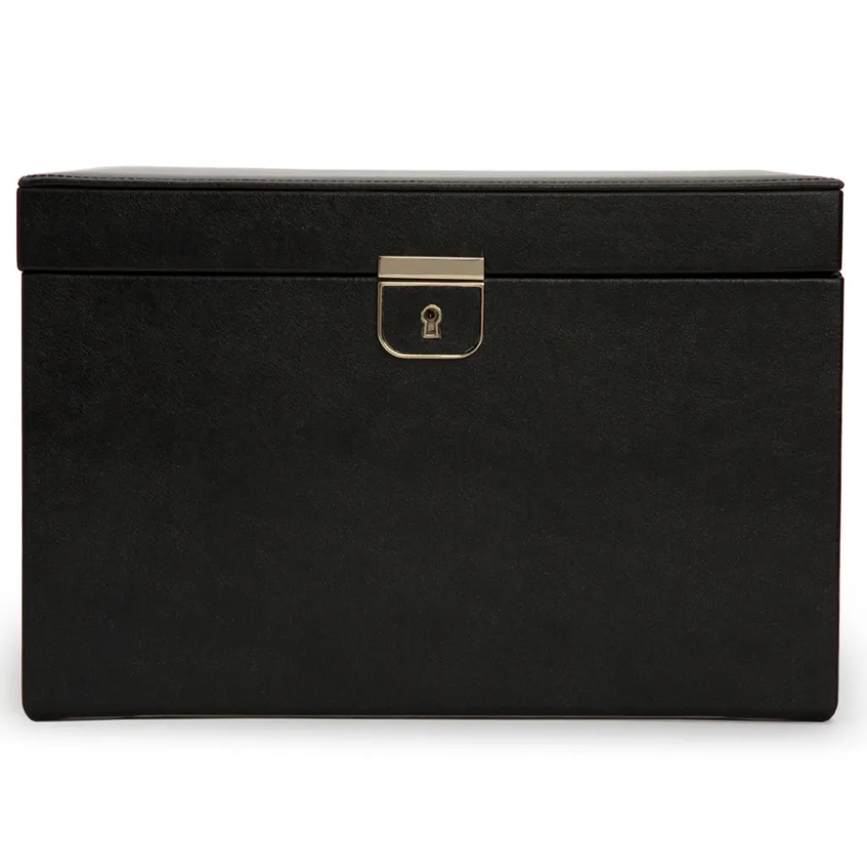 WOLF – Palermo Large Jewellery Box in Anthracite Leather 213002