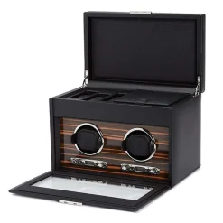 WOLF | Roadster Double Watch Winder With Storage | 457256