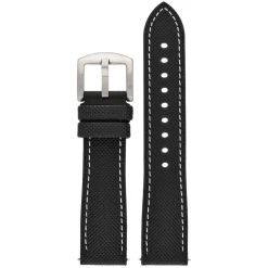 Yachting | Black Waterproof Rubber Hybrid Strap | WS255
