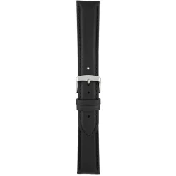 ASKEW Black Padded Leather Watch Strap WH890