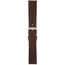 ASKEW Brown Padded Leather Watch Strap WH891