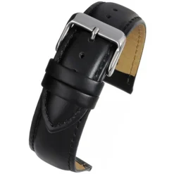 Beckett | Black Calf Heavy Padded Leather Watch Strap W920