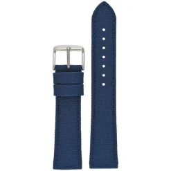 BROMPTON Blue Fabric Watch Strap Stitched Edge WH663