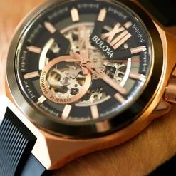 BULOVA – Maquina Skeleton Automatic Watch 98A177