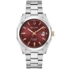 Bulova | Surveyor Burgundy Dial Watch | 98B422