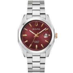Bulova | Surveyor Burgundy Dial Watch | 98B422