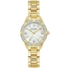 Bulova | Sutton Diamond Bezel Gold Tone Watch | 98R297