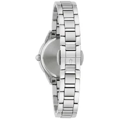 Bulova | Sutton Diamond Bezel Silver Tone Watch | 96R253