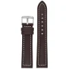 CAMBRIDGE Brown Modern Cut Edge Watch Strap WH805