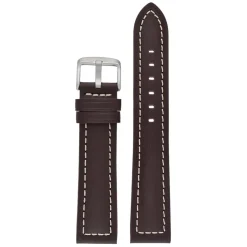 CAMBRIDGE Brown Modern Cut Edge Watch Strap WH805