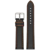 CARBON Black Carbon Fibre Grain Water Resistant Watch Strap WH648