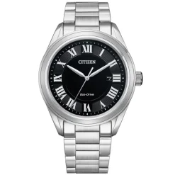 CITIZEN – Arezzo Black Dial Stainless Steel Bracelet Watch AW1690-51E