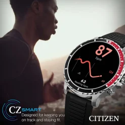 Citizen | CZ Smart Smartwatch Black Silicone Strap | MX0000-07X