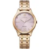 Citizen | Pink Patterned Dial Rose Bracelet Watch | EM0503-75X