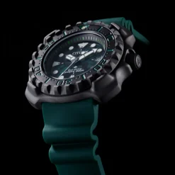 CITIZEN – Promaster Diver Super Titanium Green Strap Watch BN0228-06W