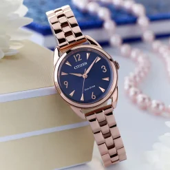 CITIZEN – Silhouette Rose Gold Bracelet Watch EM0688-78L