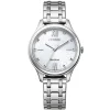 Citizen | Silver Patterned Dial Bracelet Watch | EM0500-73A