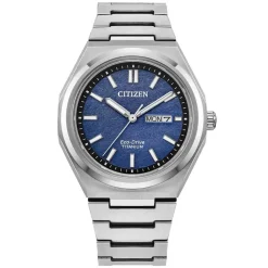 Citizen | Zenshin Eco-Drive Super Titanium Blue Dial | AW0130-85L