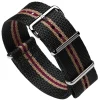 DUCKWORTH PRESTEX – Black NATO Watch Strap with Brown and Red Stripe DPBNBR