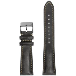 DUCKWORTH PRESTEX – Grey Horween Leather Watch Strap 22mm DPGL22