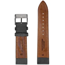 DUCKWORTH PRESTEX – Light Grey Suede Italian Leather Watch Strap 20mm DPLGS20