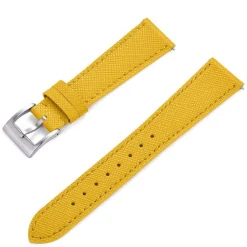 Eleganza | Yellow Saffiano Leather Strap | WV401