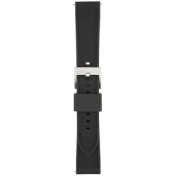 Endura | Black Sailcloth Rubber Hybrid Strap | WS203