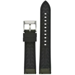 Endura | Khaki and Black Sailcloth Rubber Hybrid Strap | WS202