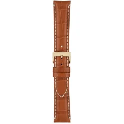 Farrell | Tan Padded Alligator Grain Strap | W1001P
