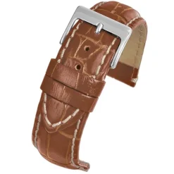 Farrell | Tan Padded Alligator Grain Strap | W1001P
